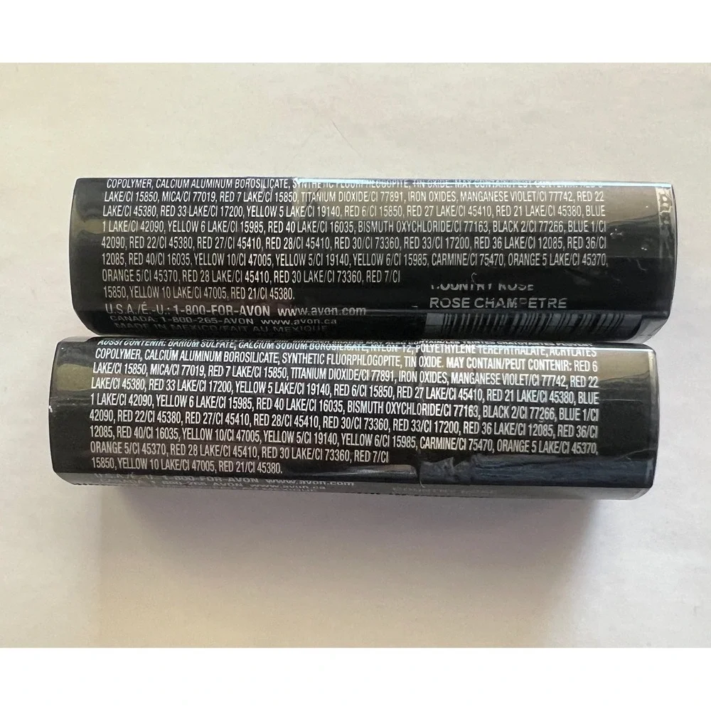 Avon True Color Lipstick Country Rose Rose Champetre Discontinued X2 Sealed 3.0g